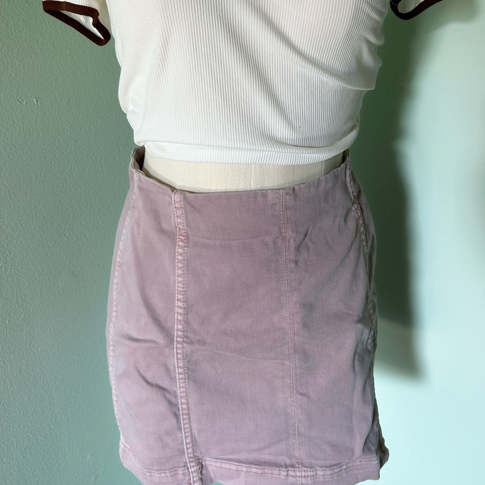 Women’s Pink Denim Miniskirt Wild Fable